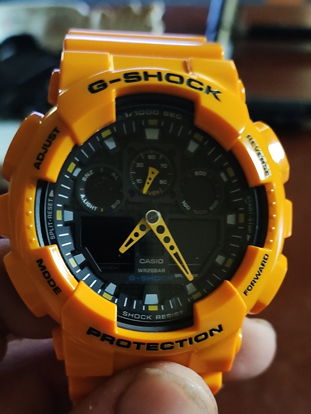 Casio G-Shock Orange and Black Resin Sport Watch
